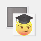 Smart Smug Afstuderen Klasse van Emoji Gift Magnet (Voorkant / Achterkant)