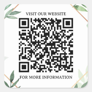 Smart Square: Zakelijke QR Code Sticker