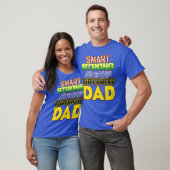 Smart Sterke Dappere Superhero Papa Vaderdag T-shirt (Unisex)