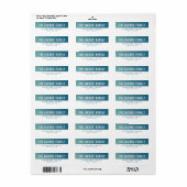 SMART stijlvolle moderne ombre mint blauw gradiënt Etiket (Full Sheet)