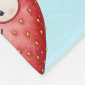 Smart Strawberry  Fleece Deken (Hoek)