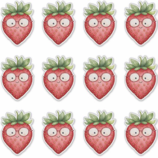 Smart Strawberry Sticker (Voorkant)