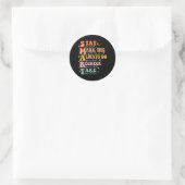 Smart Test Day Squad Grappige Student Teacher Test Ronde Sticker (Tas)