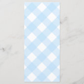 Smart Topiary Baby Boy Baptisme Party Reception Menu (Achterkant)