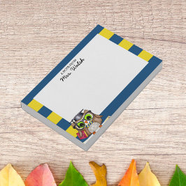 Smart Uil Blauw Goud Gepersonaliseerde leraar Post-it® Notes