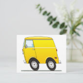 Smart Van Yellow Briefkaart (Staand voorkant)