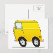 Smart Van Yellow Briefkaart (Voorkant / Achterkant)