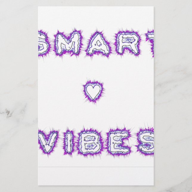 Smart Vibes Quote Text Art Design (Voorkant)