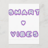 Smart Vibes Quote Text Art Design Briefkaart (Voorkant)