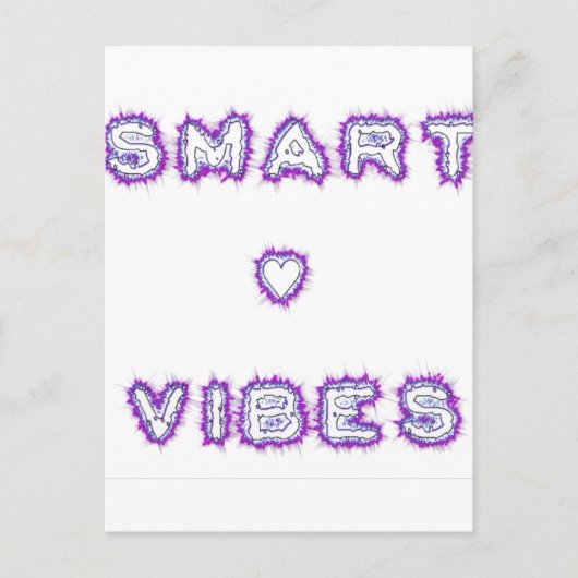 Smart Vibes Quote Text Art Design Briefkaart (Voorkant)