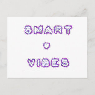 Smart Vibes Quote Text Art Design Briefkaart