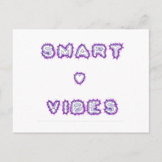 Smart Vibes Quote Text Art Design Briefkaart (Voorkant)