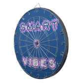 Smart Vibes Quote Text Art Design Dartbord (Voorkant Rechts)
