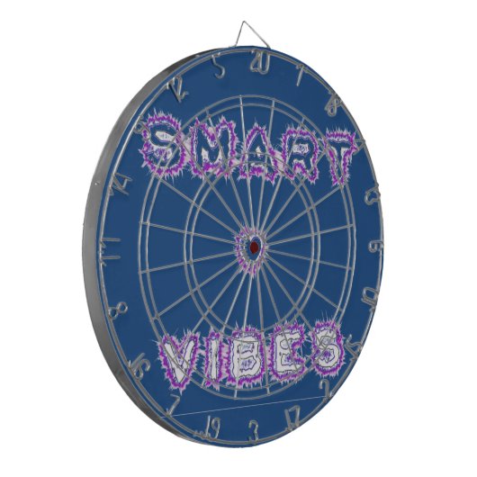 Smart Vibes Quote Text Art Design Dartbord (Voorkant Links)