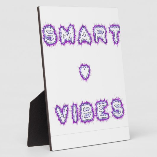 Smart Vibes Quote Text Art Design Fotoplaat (Zijkant)