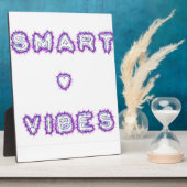 Smart Vibes Quote Text Art Design Fotoplaat (Zijkant)