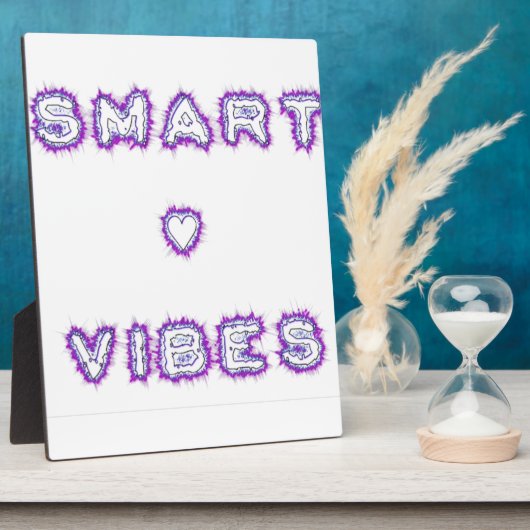 Smart Vibes Quote Text Art Design Fotoplaat (Zijkant)