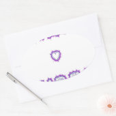 Smart Vibes Quote Text Art Design Ovale Sticker (Envelop)