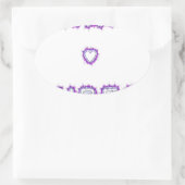 Smart Vibes Quote Text Art Design Ovale Sticker (Tas)