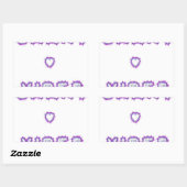 Smart Vibes Quote Text Art Design Rechthoekige Sticker (Vel)