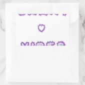 Smart Vibes Quote Text Art Design Rechthoekige Sticker (Tas)