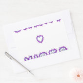 Smart Vibes Quote Text Art Design Rechthoekige Sticker (Envelop)