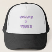 Smart Vibes Quote Text Art Design Trucker Pet (Voorkant)