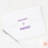 Smart Vibes Quote Text Art Design Vierkante Sticker (Envelop)