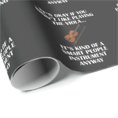 Smart Viola Player Rude Humor Funny Musician Cadeaupapier (Rol Hoek)