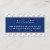 SMART VISITEKAARTJE:: eenvoudige moderne trendy 2 Visitekaartje (Achterkant)