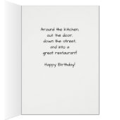 Smart Woman Birthday Celebration Retro Funny Humor (Binnen (Rechts))