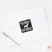 Smart Women Love Pitbulls Square Sticker (Envelop)