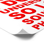 Smart Words Funny Poster (Hoek)