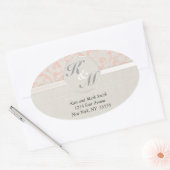 SmartElegance Coral Initialen & de Stickers van he (Envelop)