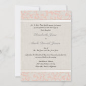 SmartElegance Coral Wedding Invitation (P) Kaart (Achterkant)