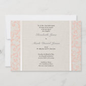 SmartElegance Coral Wedding Invitation (P) Kaart (Achterkant)
