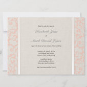 SmartElegance Coral Wedding Uitnodiging (Achterkant)