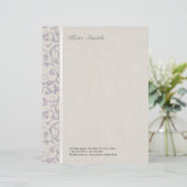SmartElegance lavender Wedding Collectie Custom Briefhoofd (Staand voorkant)