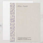 SmartElegance lavender Wedding Collectie Custom Briefhoofd (Voorkant / Achterkant)