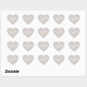 SmartElegance lavender Wedding Collectie Hart Sticker (Vel)