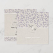 SmartElegance lavender Wedding Collectie Kaart (Voorkant / Achterkant)