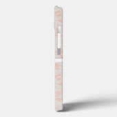 SmartElegance-linnen en koraal Case-Mate iPhone Case (Achterkant / Links)