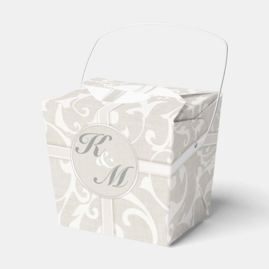 SmartElegance Natural Wedding Favor Boxes Bedankdoosjes (Voorkant Zijde)