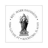 Smartelend Hart van Maagd Maria Katholiek Religieu Rubberstempel (Afrduk)