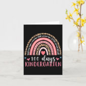 Smarter Kindergarten 100 dagen, 100e dag Kaart (Gele Bloem)