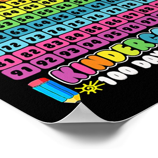 Smarter Numbers 100th Day Of Kindergarten 100 Days Poster (Hoek)