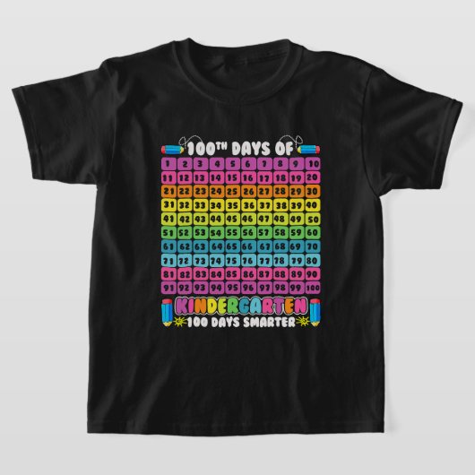 Smarter Numbers 100th Day Of Kindergarten 100 Days T-shirt (Laagn)