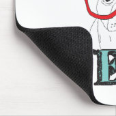 Smartest Boston Terrier Black en White Cute Puppy Muismat (Hoek)