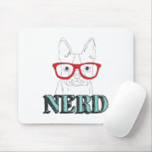 Smartest Boston Terrier Black en White Cute Puppy Muismat (Met muis)