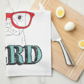 Smartest Boston Terrier Black en White Cute Puppy Theedoek (Quarter Fold)